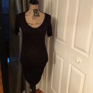 Short sleeve sheer dress
